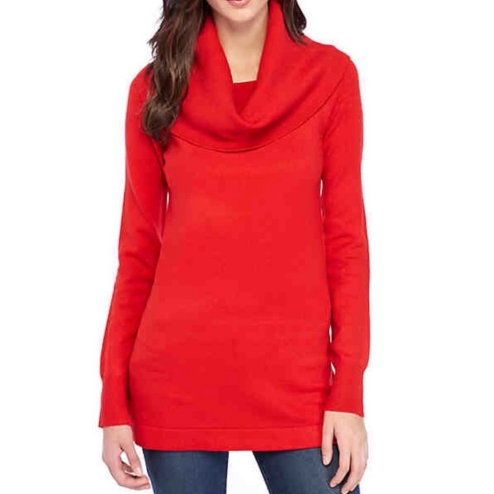 French Connection Cowl Neck Tunic Sweater